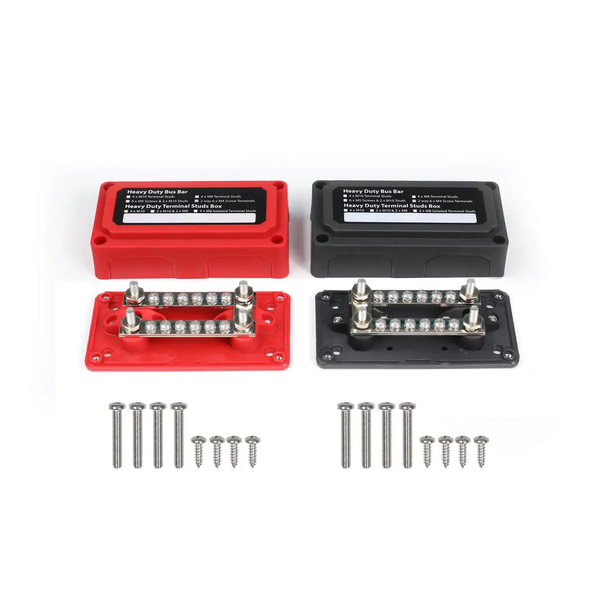 100A/300A Red/Black Busbar