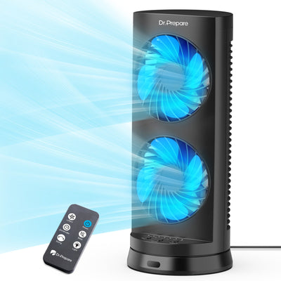 Dr.Prepare 10W DC Tower Fan with Remote