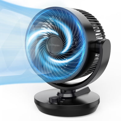 DR.PREPARE Oscillating Air Circulator Fan for Bedroom