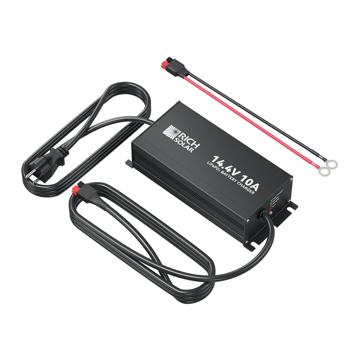 RICH SOLAR 12V(14.6V) 10A | 100-240VAC | 12V LiFePO4 Battery Charger