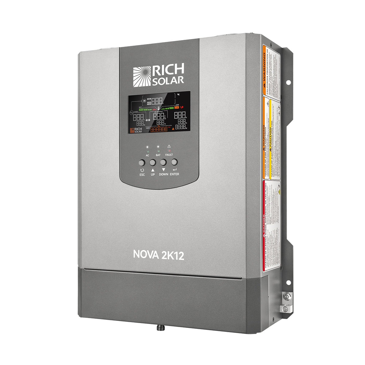 RICH SOLAR NOVA 2K12 | 2000W 12V Pure Sine Wave Inverter with Built-in Transfer Switch