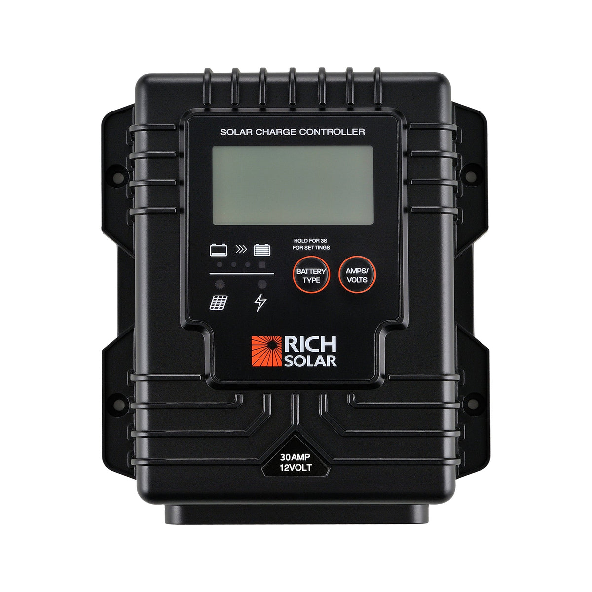 RICH SOLAR BRAVO Waterproof 30 | 30 Amp Waterproof PWM Solar Charge Controller