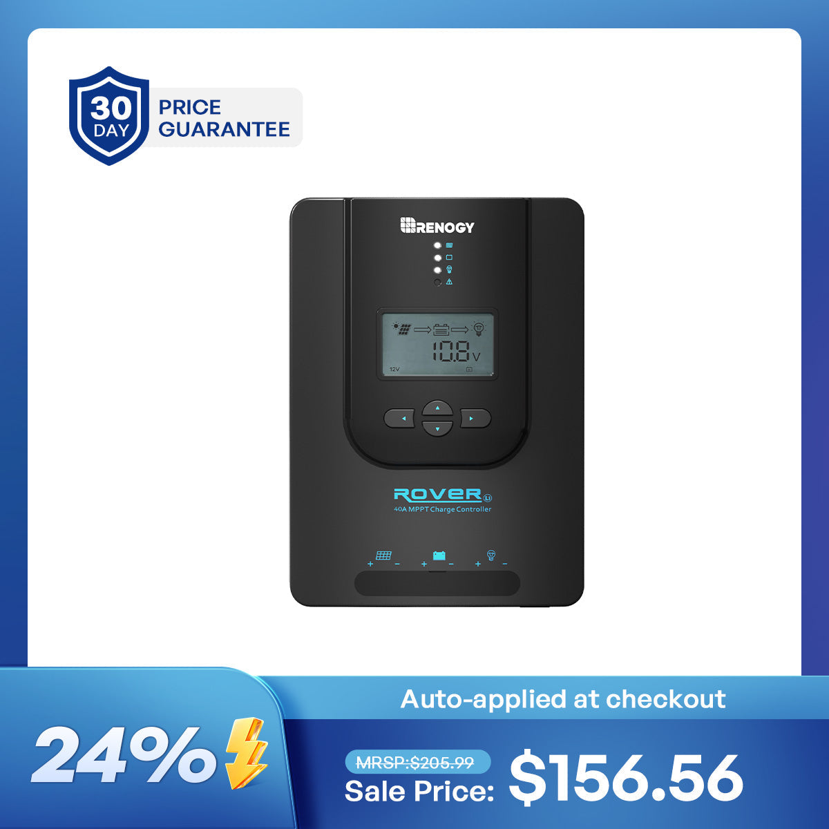 Rover Li 20/30/40 Amp MPPT Solar Charge Controller