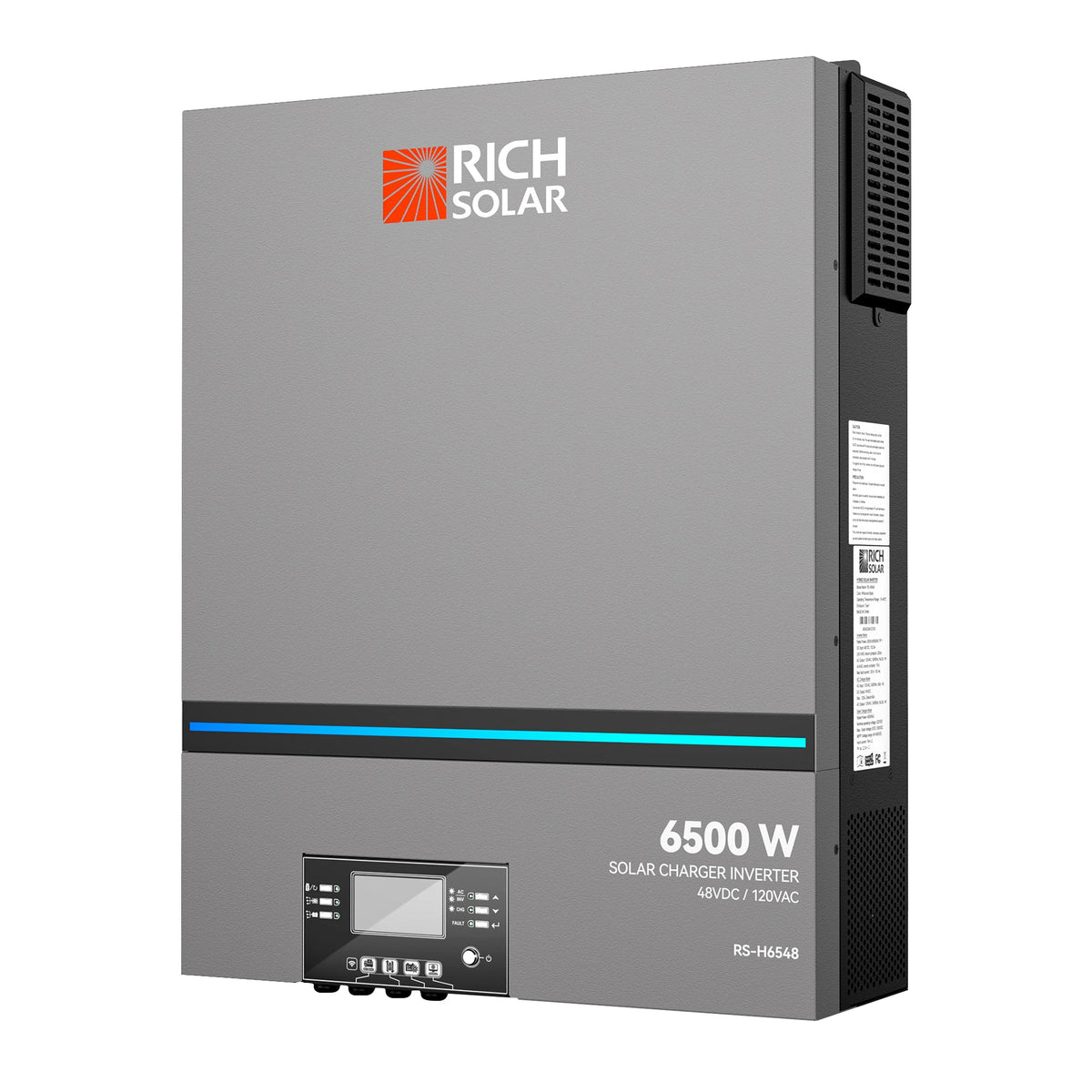 RICH SOLAR NOVA 6K | 6500 Watt (6.5kW) 48 Volt Off-Grid Hybrid Solar Inverter