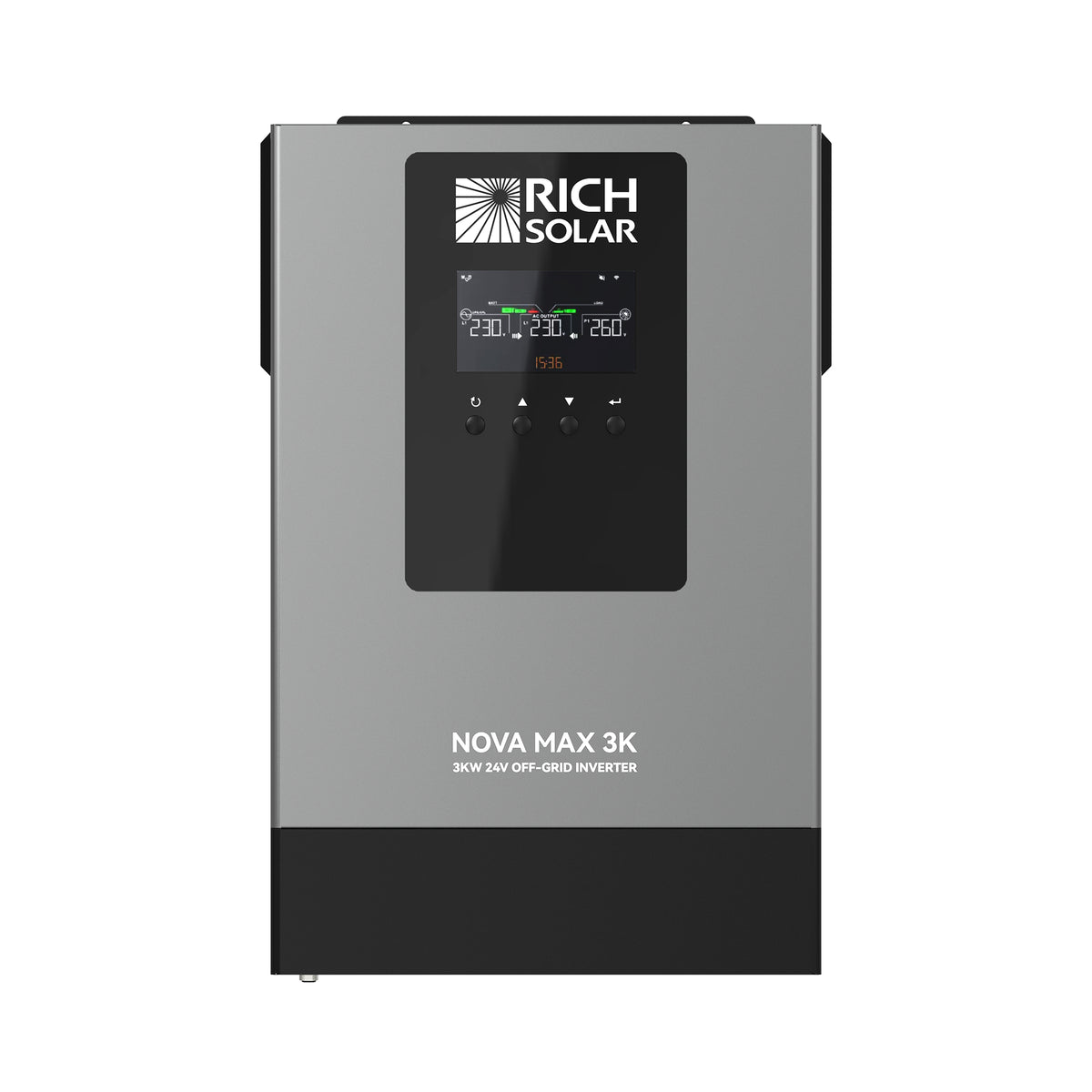 RICH SOLAR NOVA MAX 3K | 3000 Watt (3kW) 24 Volt Off-Grid Hybrid Solar Inverter
