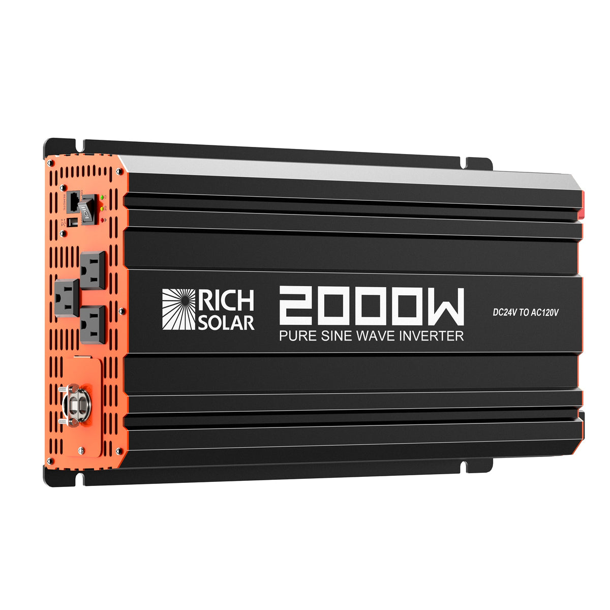 RICH SOLAR NOVA PURE MAX 2K | 2000 Watt (2kW) 24 Volt Industrial Pure Sine Wave Inverter