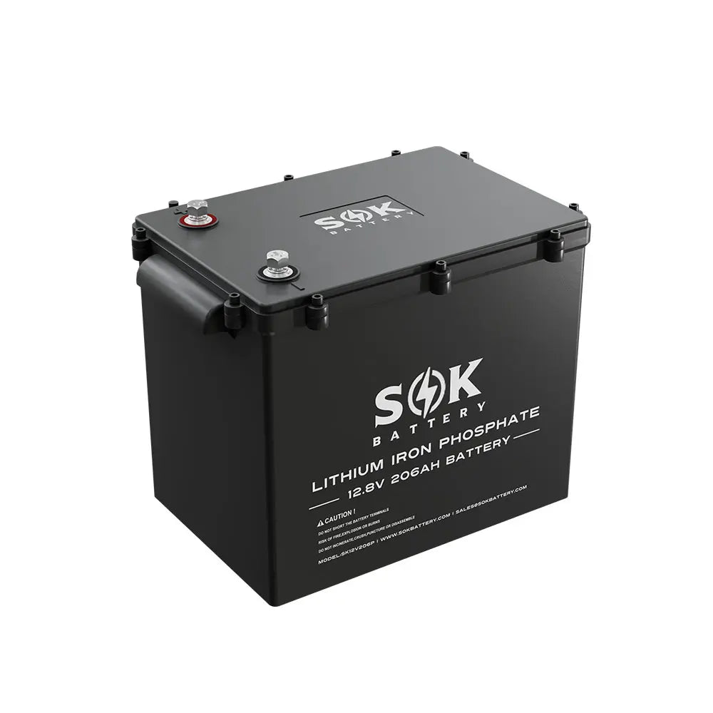 SOK 12V 206Ah LiFePO4 Battery Sealed Plastic Box | SK12V206PH