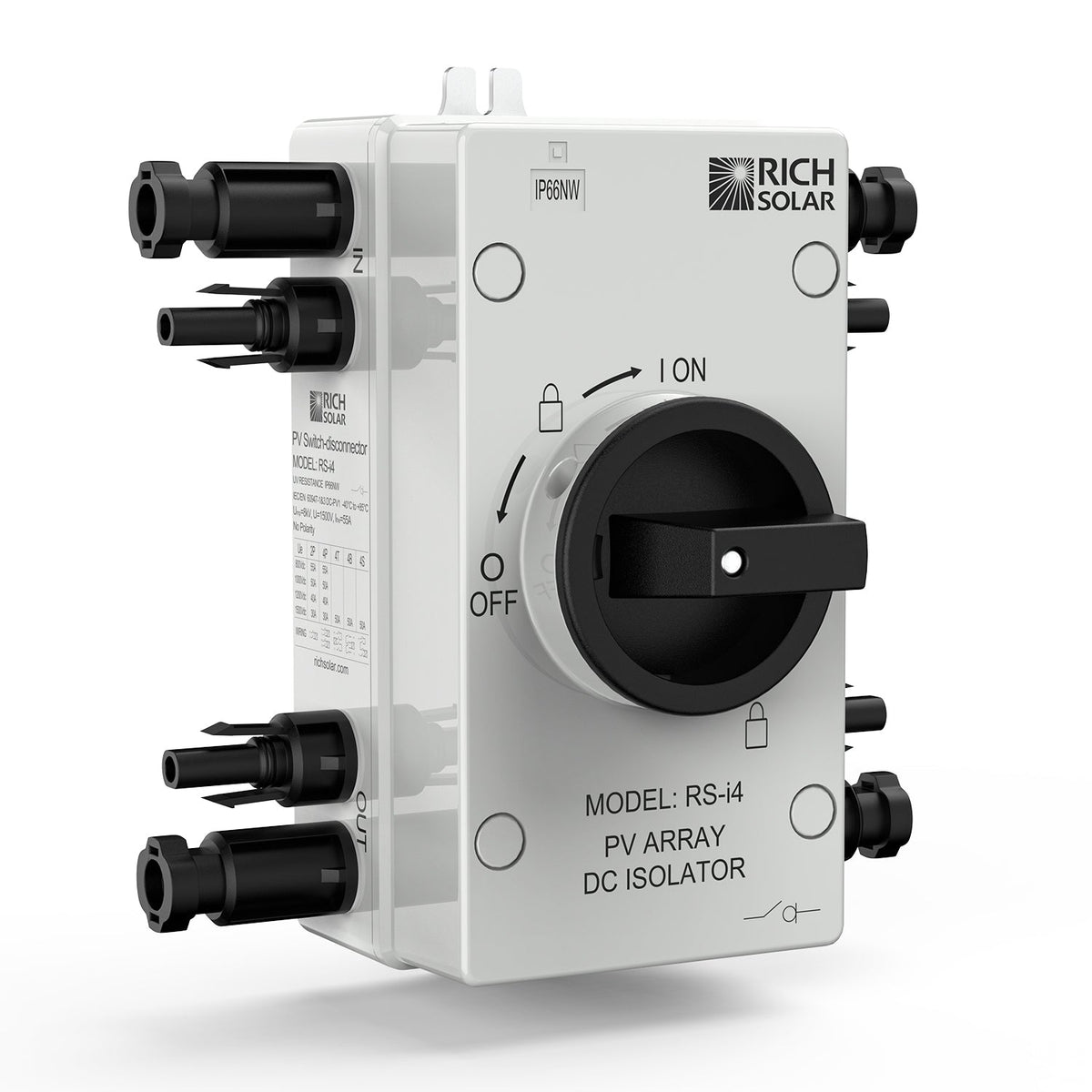RICH SOLAR Solar PV DC Quick Disconnect Switch