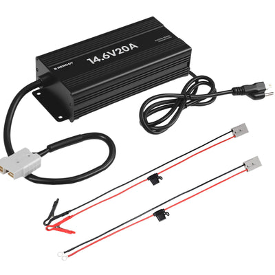 12V 20A/24V 10A AC-to-DC LFP Portable Battery Charger