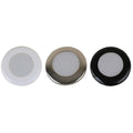 Scandvik A3C Downlight Kit - Cool White w/SS, White, & Black Trim Rings — marine dome/down lights