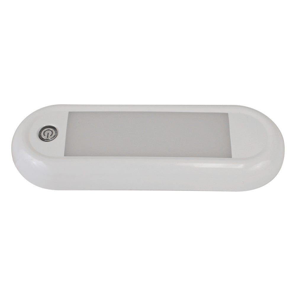 Scandvik 7" Oval Dome Light w/Switch & Dimming - 12/24V — marine dome/down lights