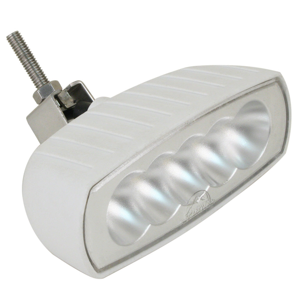 Scandvik Bracket Mount LED Spreader Light - White — marine flood/spreader lights