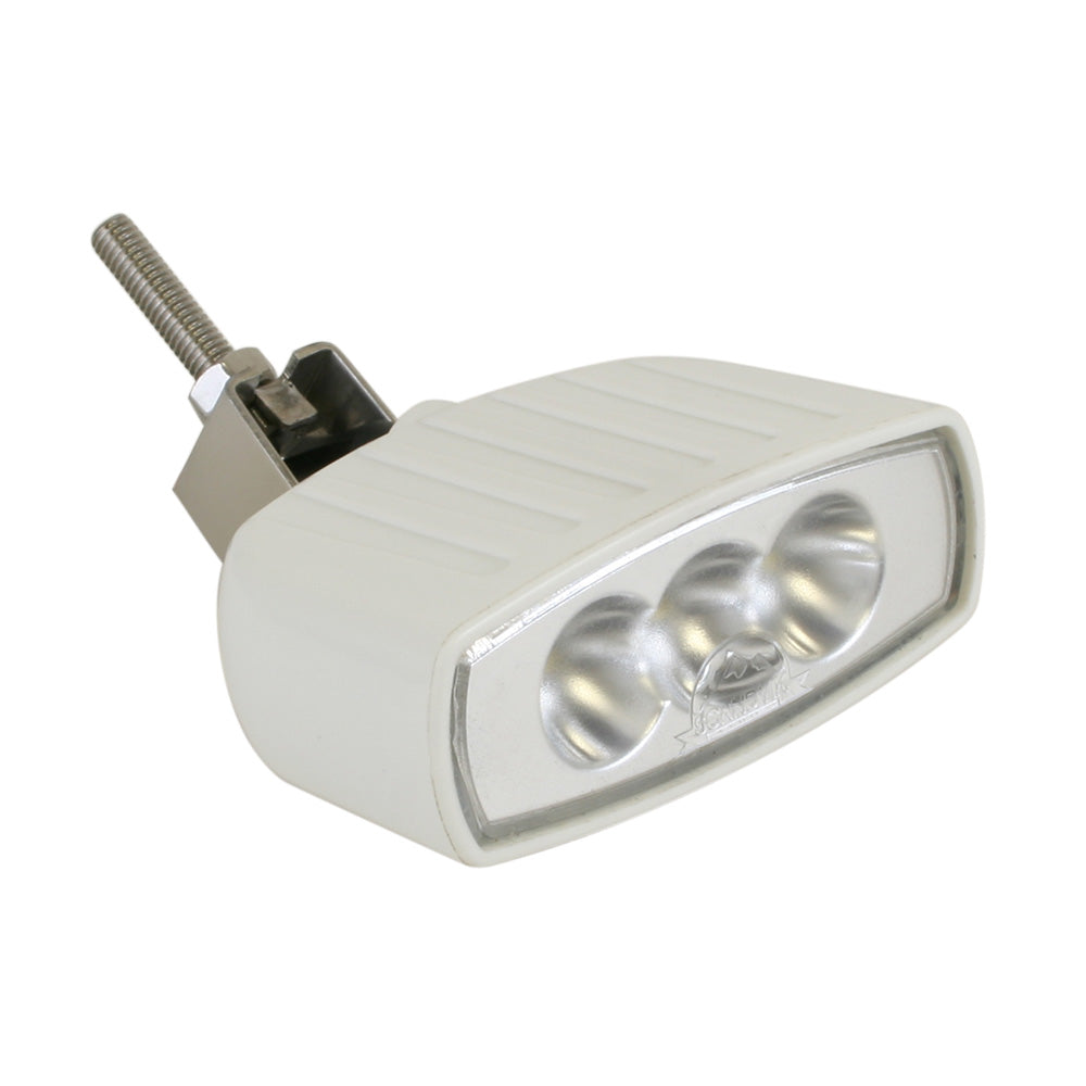 Scandvik Compact Bracket Mount LED Spreader Light - White — marine flood/spreader lights