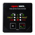 Fireboy-Xintex Two Zone Detection & Alarm Panel - 2-5/8" Display - 12/24V DC — marine fume detectors