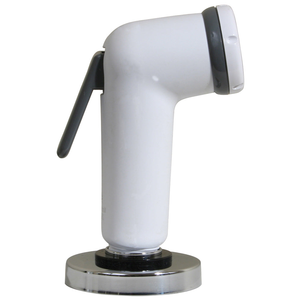 Scandvik Straight Handle Pull Out Sprayer - White w/6' Hose — marine accessories