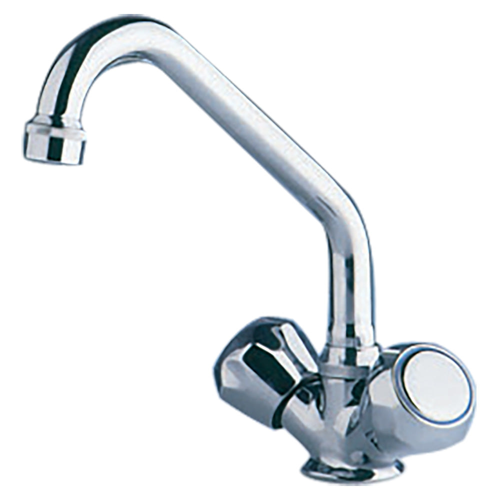 Scandvik Chrome Galley Mixer w/Swivel Spout — marine accessories