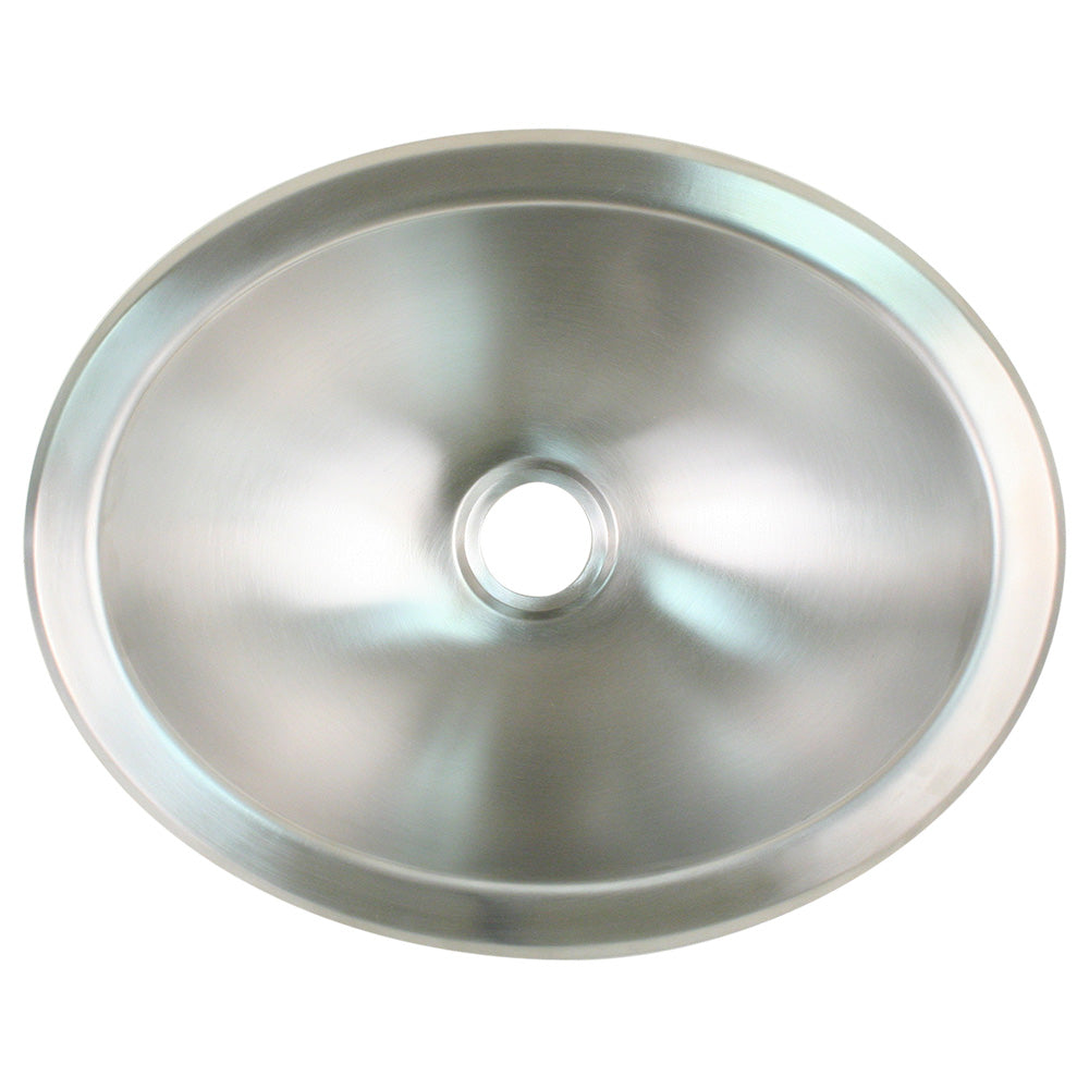 Scandvik Brushed SS Oval Sink - 13.25" x 10.5" — marine accessories