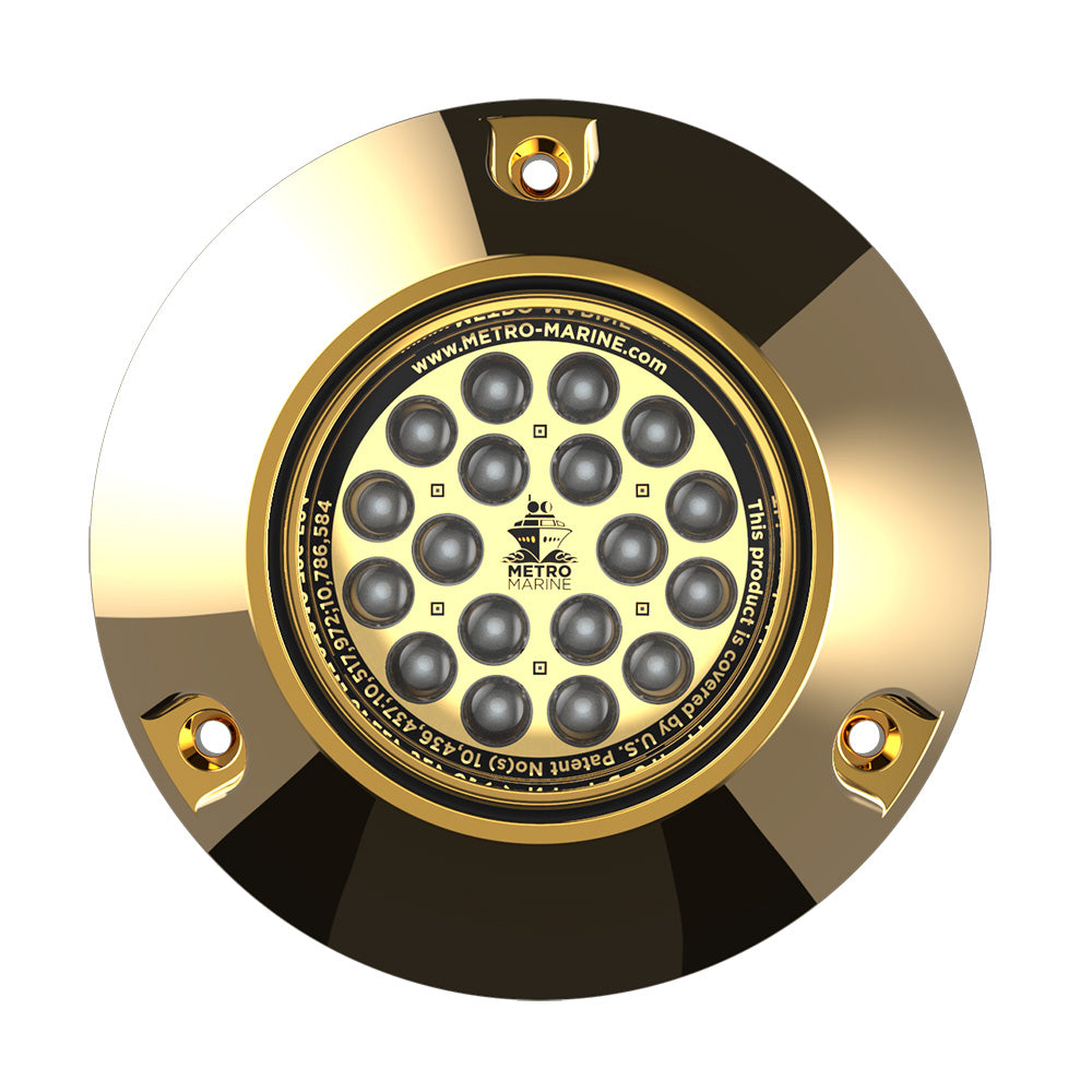 Metro Marine High-Output Submersible Underwater Light w/Intelligent Monochromatic LED's - Green, 90° Beam — marine underwater lighting
