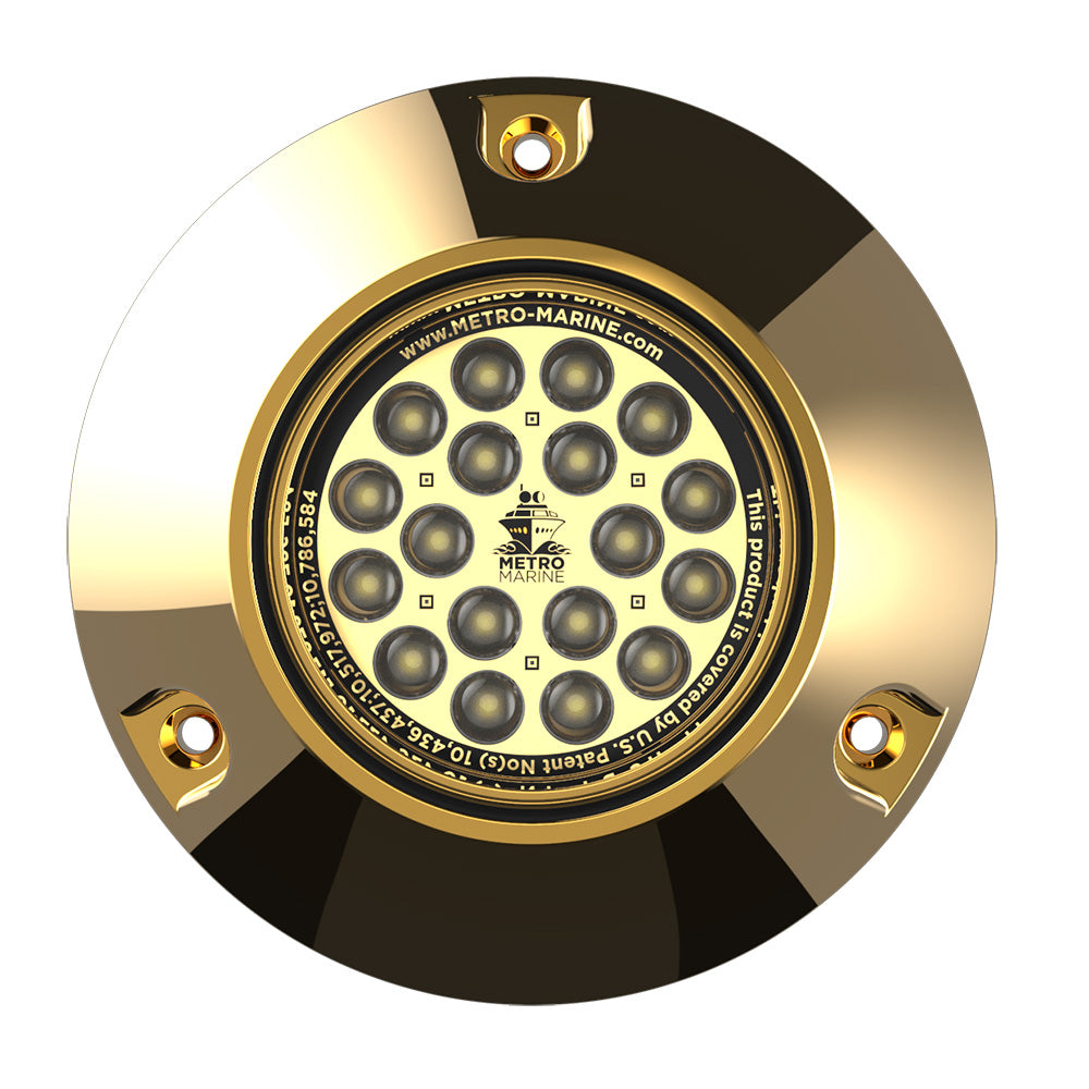 Metro Marine High-Output Submersible Underwater Light w/Intelligent Monochromatic LED's - White, 90° Beam — marine underwater lighting