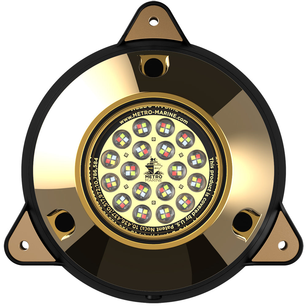 Metro Marine High-Output Surface Mount Underwater Light w/Intelligent Full Spectrum LED's - RGBW, 90° Beam — marine underwater lighting