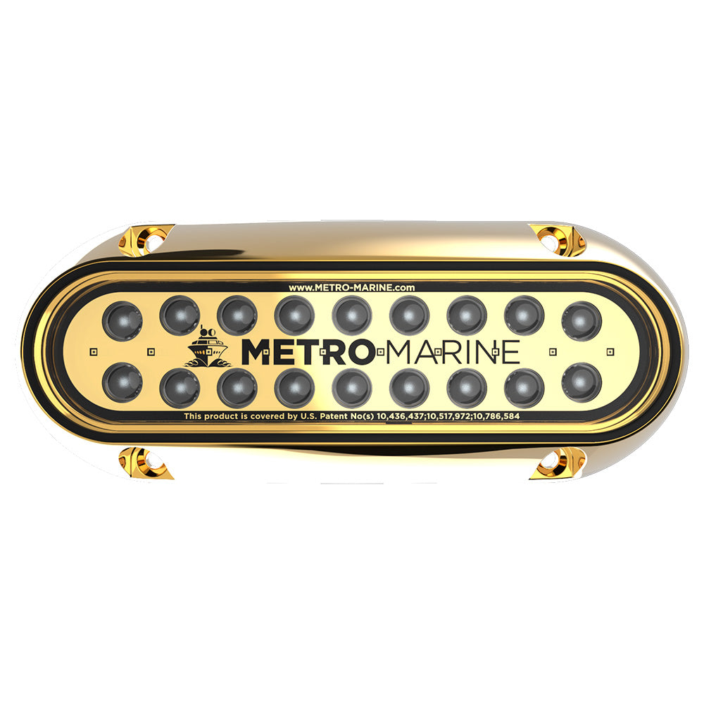 Metro Marine High-Output Elongated Underwater Light w/Intelligent Monochromatic LED's - Green, 90° Beam — marine underwater lighting