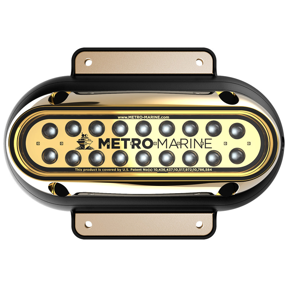Metro Marine High-Output Elongated Surface Mount Light w/Intelligent Monochromatic LED's - Blue, 90° Beam — marine underwater lighting