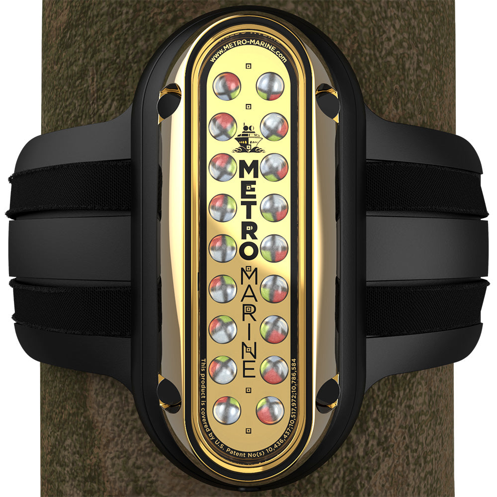 Metro Marine High-Output Vertical Piling Mount Light w/Intelligent Full Spectrum LED's - RGBW, 45° Beam — marine underwater lighting
