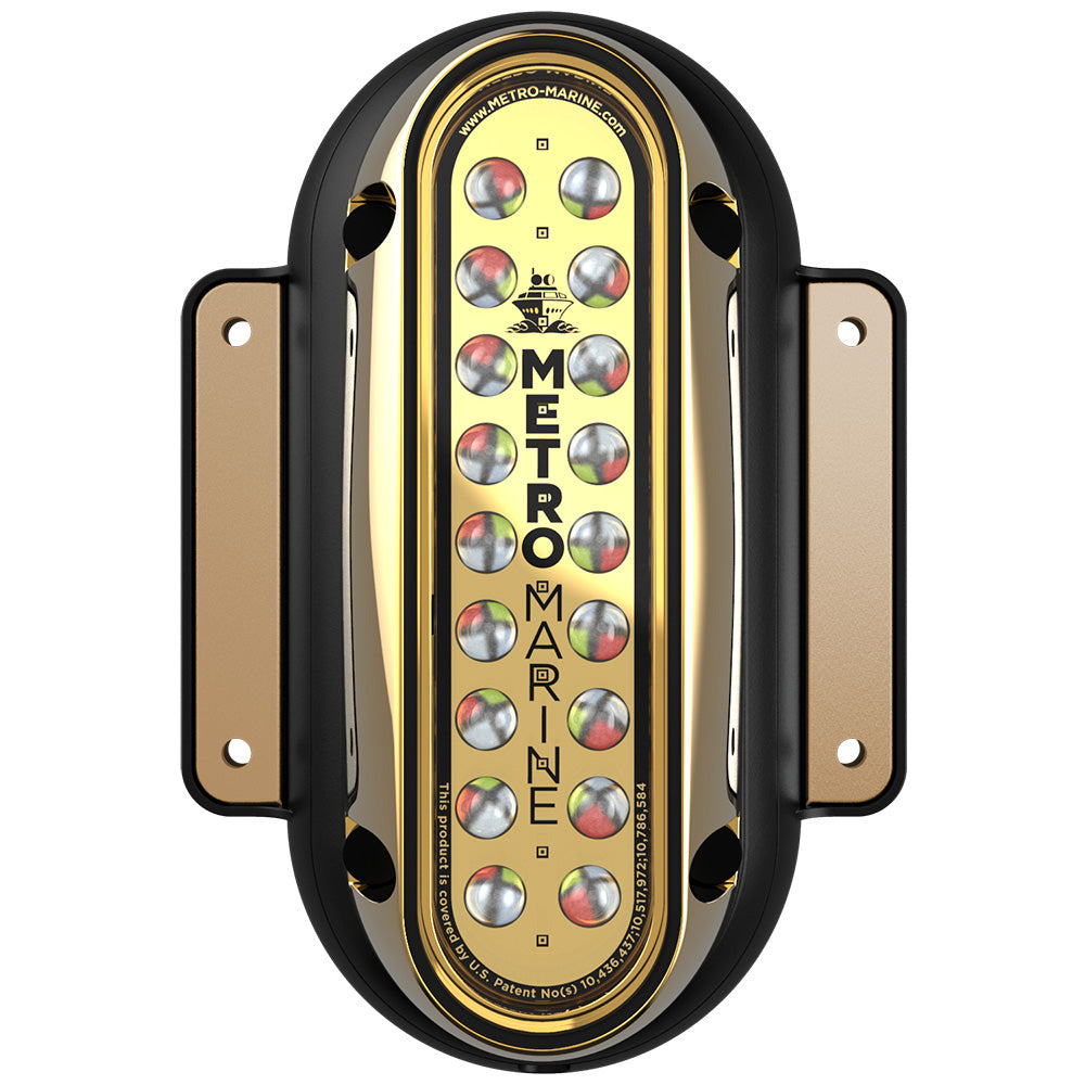 Metro Marine High-Output Vertical Surface Mount Light w/Intelligent Full Spectrum LED's - RGBW, 45° Beam — marine underwater lighting