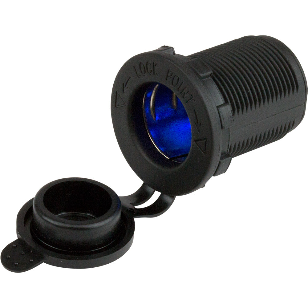 Sea-Dog 12V Power Socket w/Blue LEDs — marine accessories