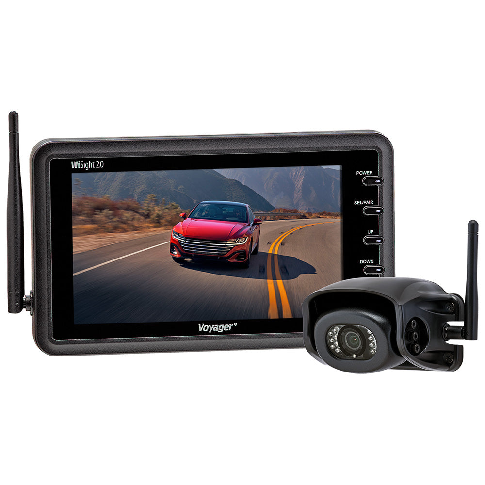 Voyager WiSight 2.0 - 7" Monitor w/Camera f/Prewire Systems - Wireless — marine cameras & monitors