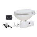Jabsco Quiet Flush E2 Fresh Water Toilet Regular Bowl - 12V – Soft Close Lid — marine marine sanitation