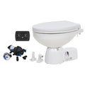 Jabsco Quiet Flush E2 Raw Water Toilet Regular Bowl - 12V – Soft Close Lid — marine marine sanitation