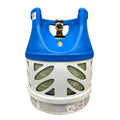 Viking Cylinders 11lb Vertical Fiberglass Composite LPG Cylinder w/Type 1 Valve - OPD, DOT, TC Approved — marine deck / galley