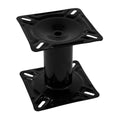 Wise Seats Wise 7" Steel Pedestal - Black — marine seating