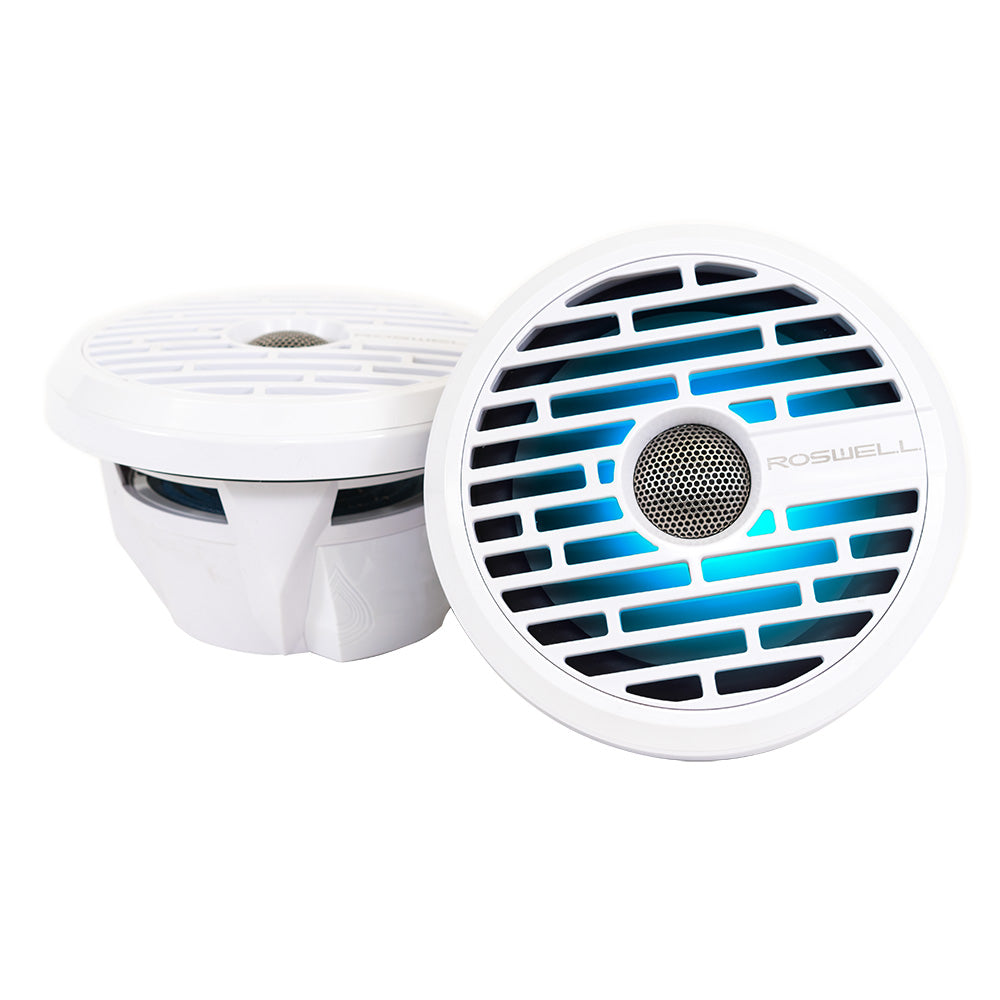 Roswell Marine Roswell R1 7.7” Marine Speakers - White - 90W RMS & 180W Peak Power — marine speakers