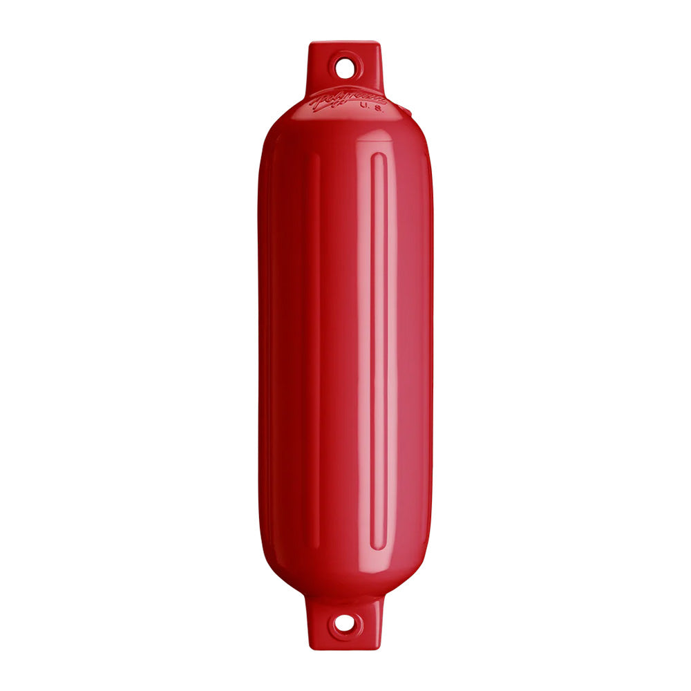 Polyform U.S. Polyform G-4 Twin Eye Fender 6.5" x 22" - Classic Red — marine fenders