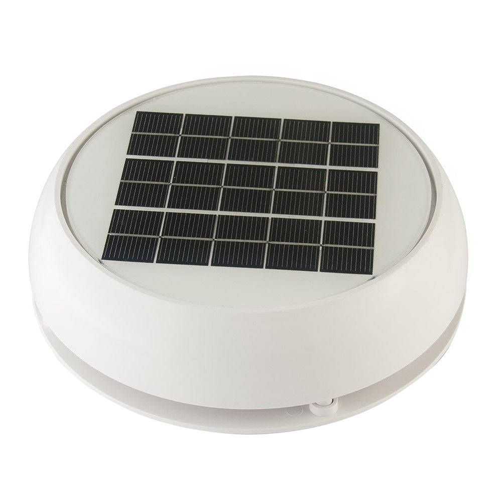Marinco 3" Day/Night Solar Vent - White — marine heaters/dehumidifiers