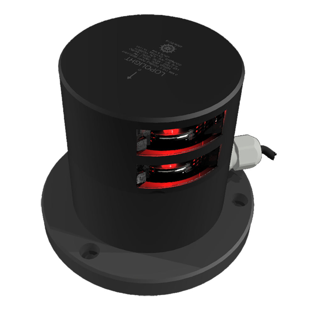 Lopolight 3NM Double Stacked Ice-Class Port Light — marine navigation lights