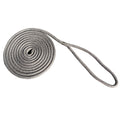 New England Ropes New England Rope 3/4" x 25' Nylon Double Braid Dock Line - Grey — marine dock line