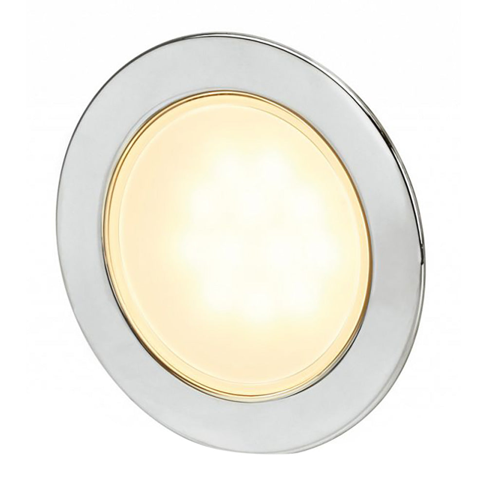 Hella Marine Round Warm White EuroLED 95 Gen 2 LED Down Light - Stainless Steel Rim — marine interior / courtesy light