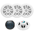 Boss Audio MG250W.64 Kit w/MGR150B & 2 Pairs of MR6W Speakers — marine stereos