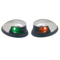 Perko Red/Green Horizontal Mount Side Lights - Pair - Chrome Plated Zinc — marine navigation lights