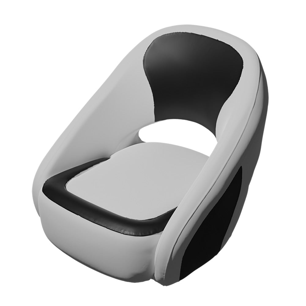 TACO Marine TACO Caladesi Smooth Bucket Seat - White/Black — marine seating