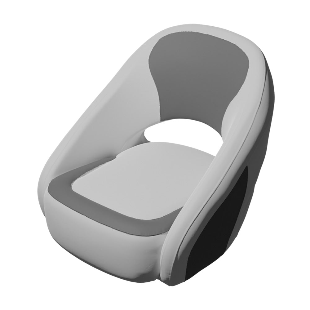 TACO Marine TACO Caladesi Smooth Bucket Seat - White/Grey — marine seating