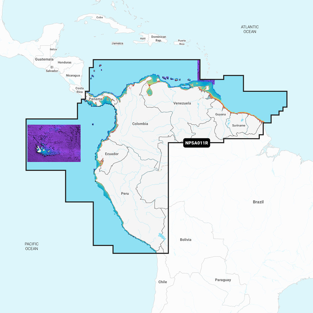 Navionics Platinum+ NPSA011R - South America North — marine navionics platinum plus foreign