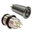 Bluewater 22mm Inrush Push Button Switch Momentary - Blue/Red LED - Switch Body Only — marine switches & accessories