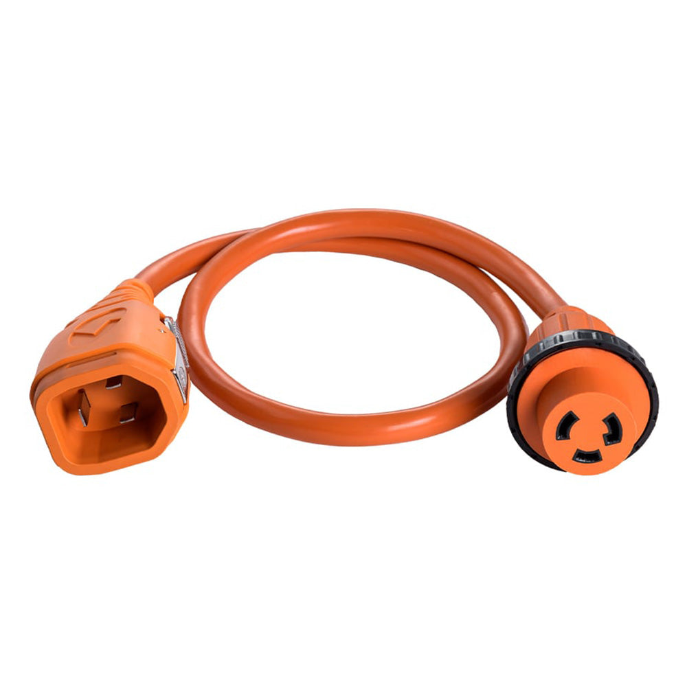 SmartPlug 30A Female Twist-Type Connector to 30A SmartPlug Male Connector — marine shore power