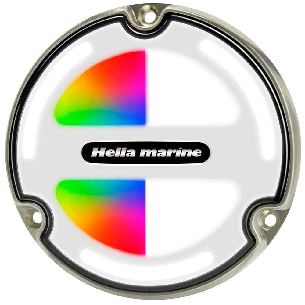Hella Marine Apelo A3 RGBW Underwater Light - Bronze - White Lens — marine underwater lighting