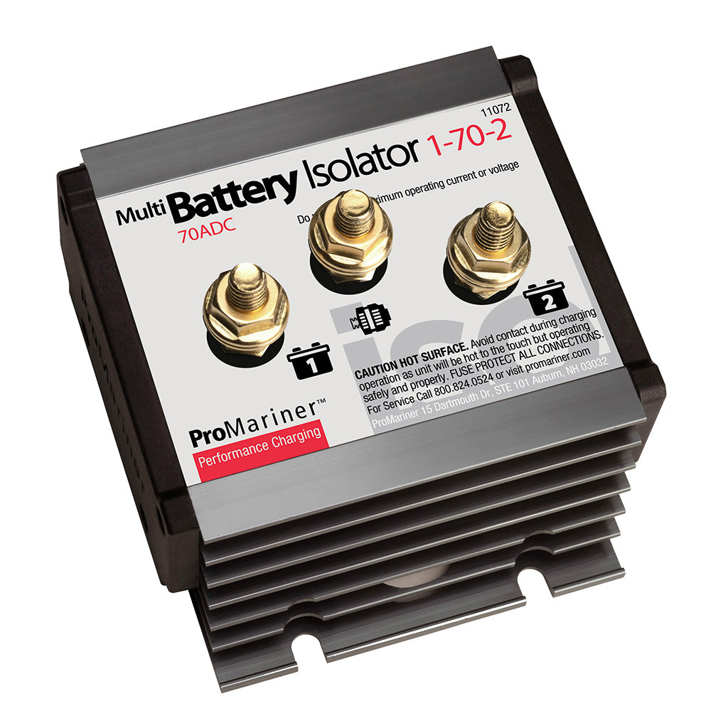 ProMariner Battery Isolator - 1 Alternator - 2 Battery - 70 AMP — marine battery isolators