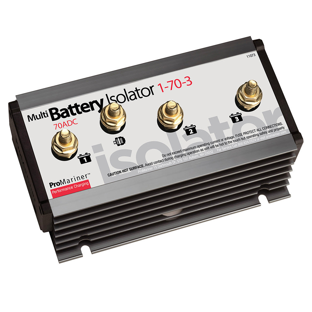 ProMariner Battery Isolator - 1 Alternator - 3 Battery - 70 AMP — marine battery chargers